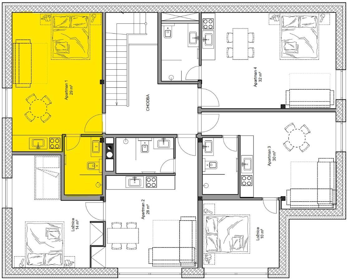 Apartmány Hacienda Boží Dar Bozi Dar Exterior foto